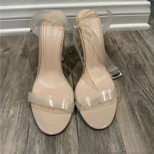 Clear Strappy heel